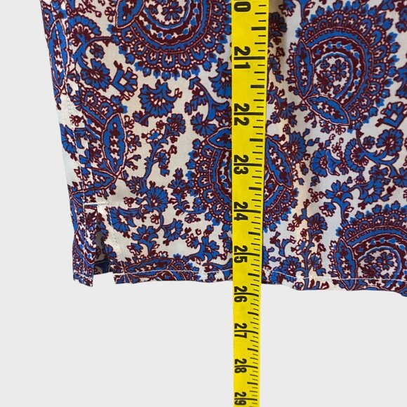 J.Crew Drapey Cupro-Blend Hidden Button-Up Shirt Purple Women's 8 Classic-Fit - Picture 12 of 12